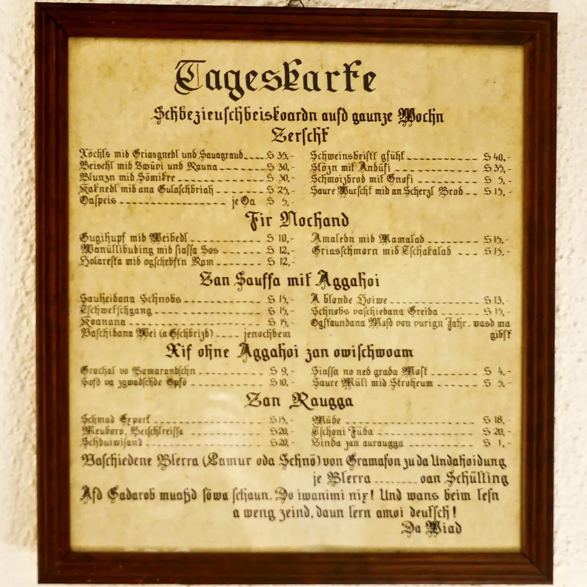 Speisekarte photo 1