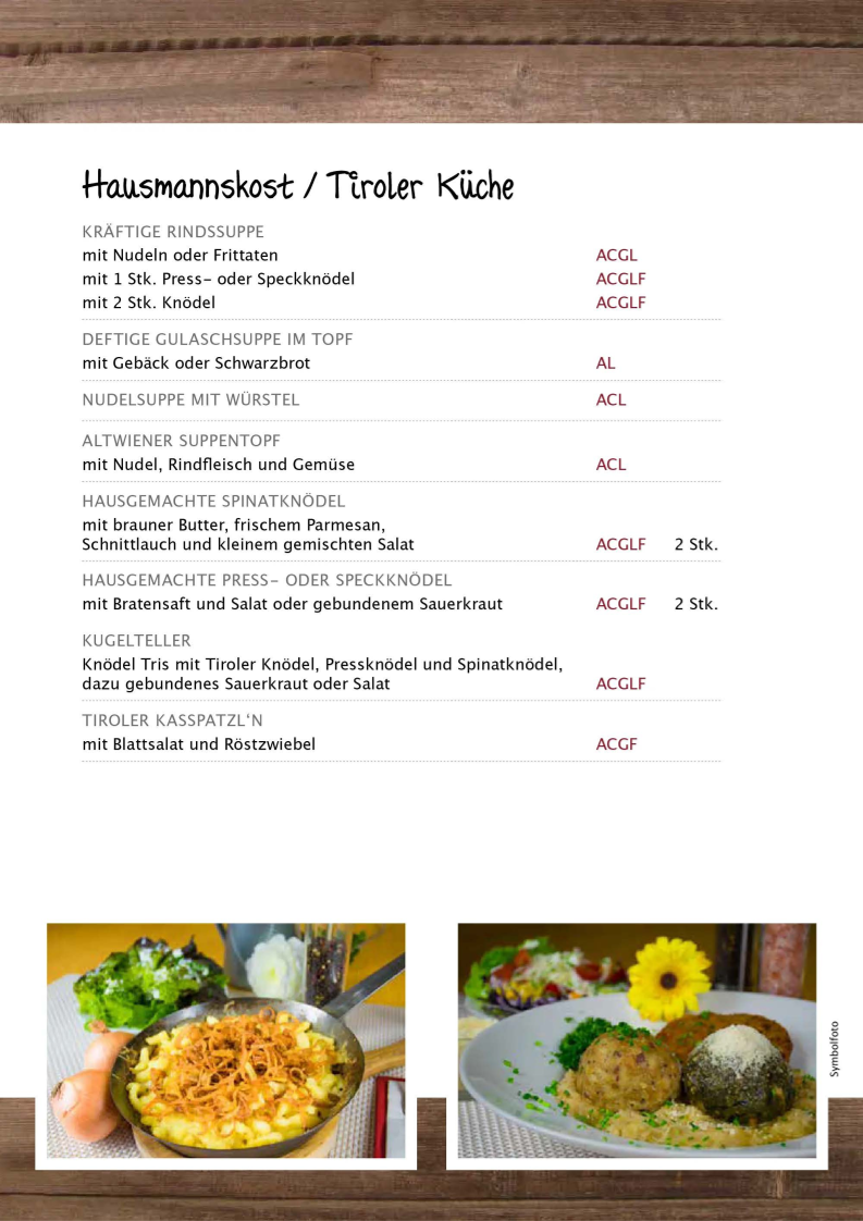 Speisekarte photo 3