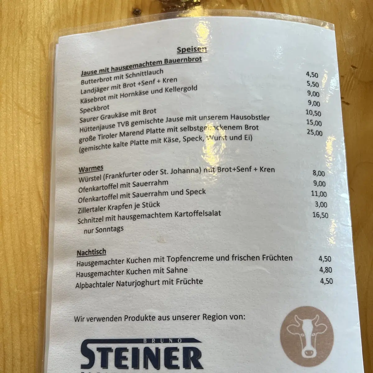 Speisekarte photo 3