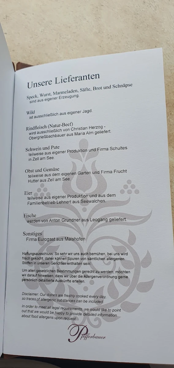 Speisekarte photo 4