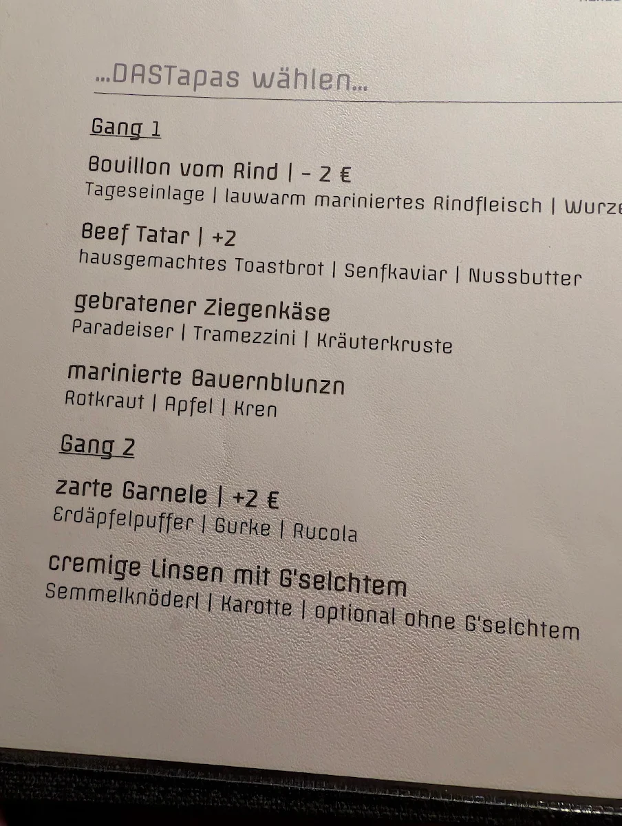 Speisekarte photo 1