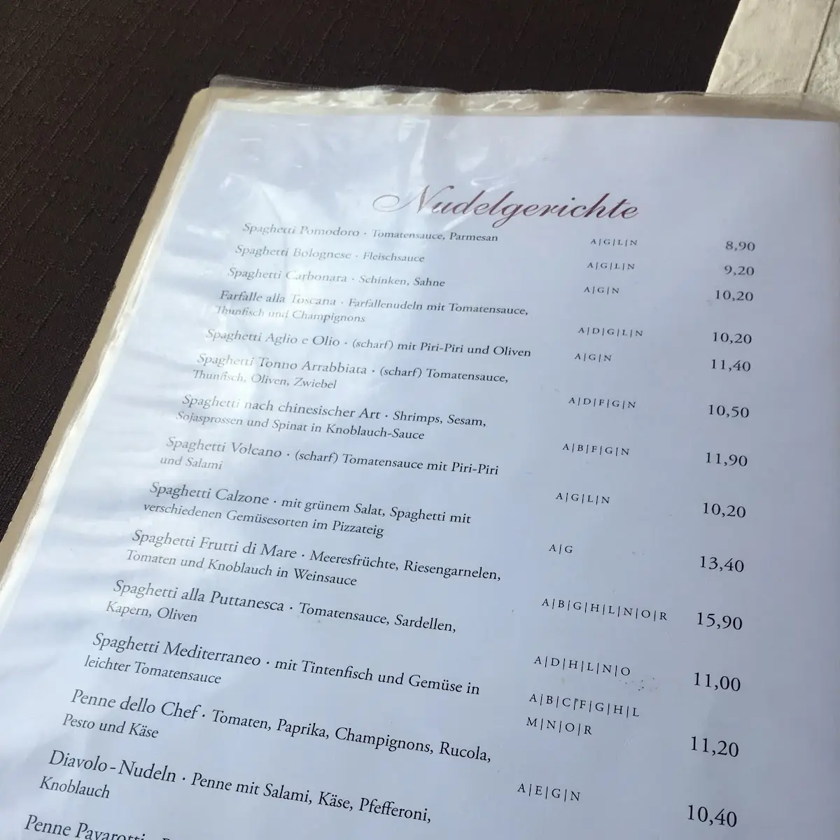 Speisekarte photo 3