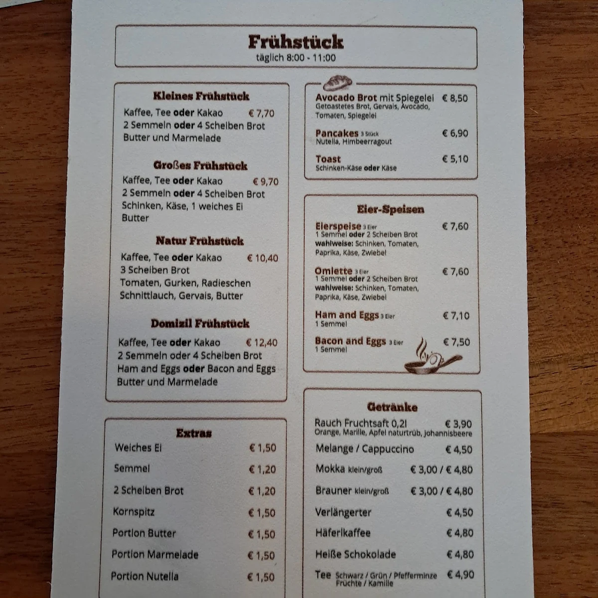 Speisekarte photo 2