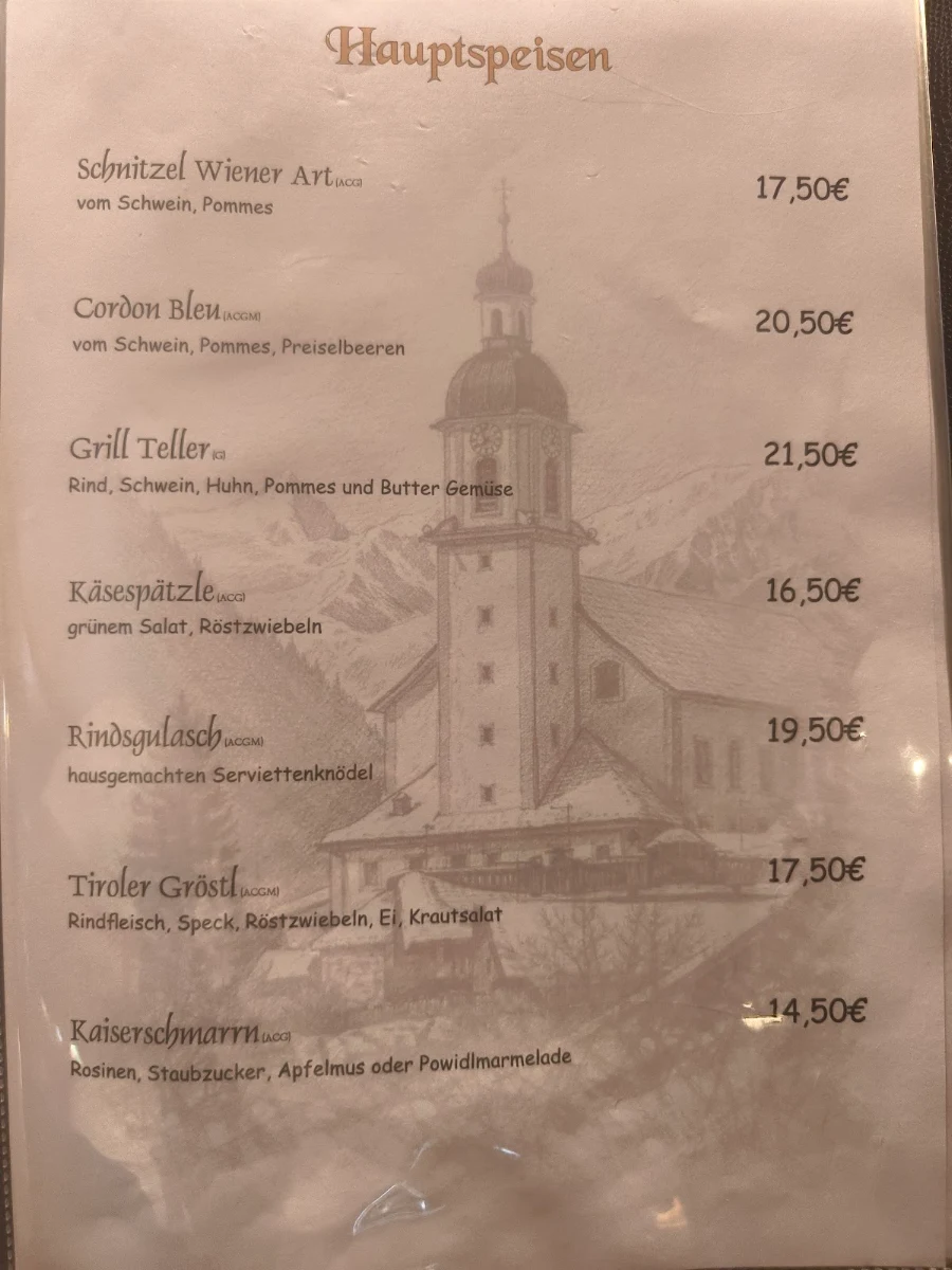 Speisekarte photo 2