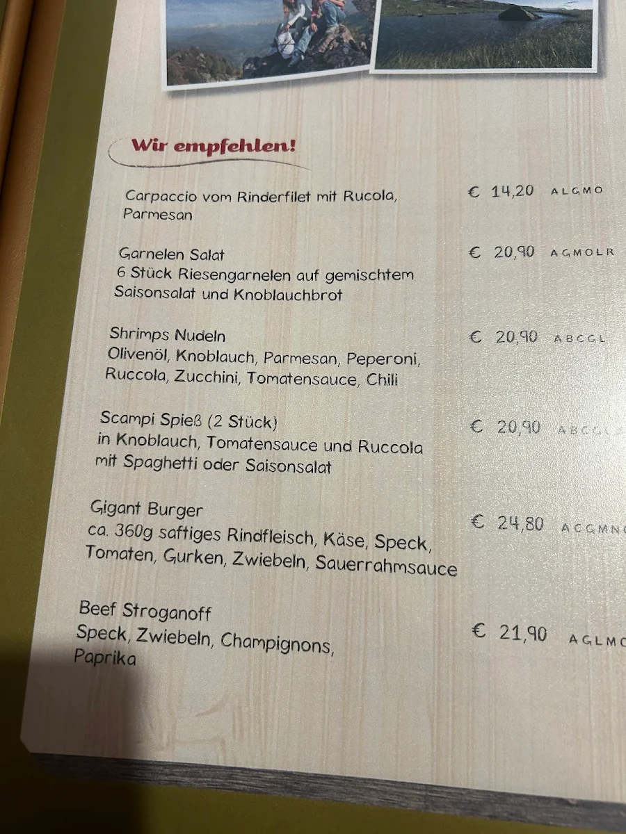 Speisekarte photo 1