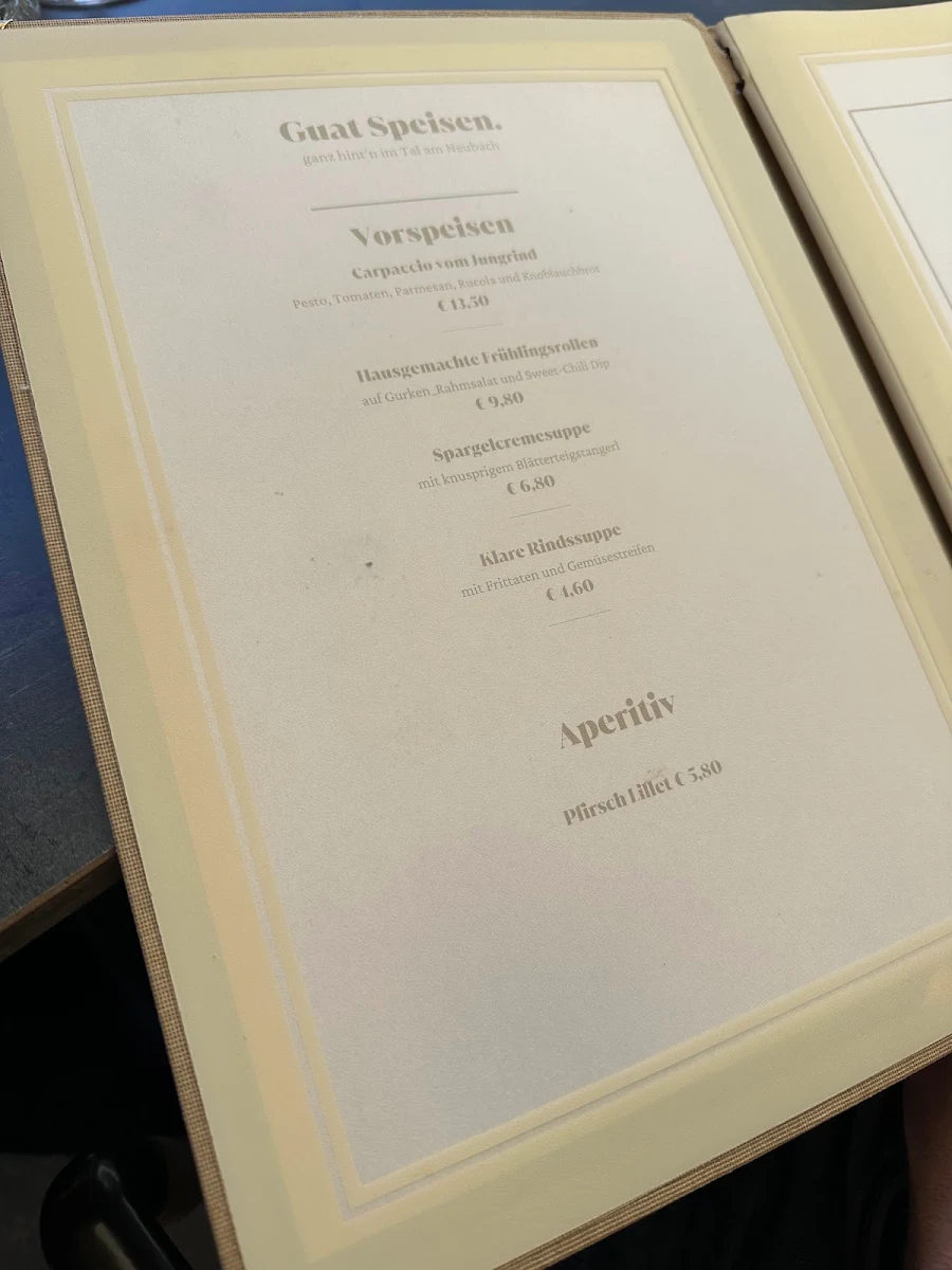 Speisekarte photo 6