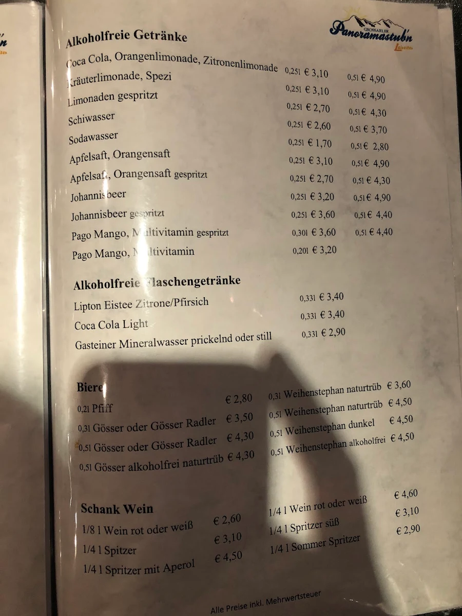 Speisekarte photo 5