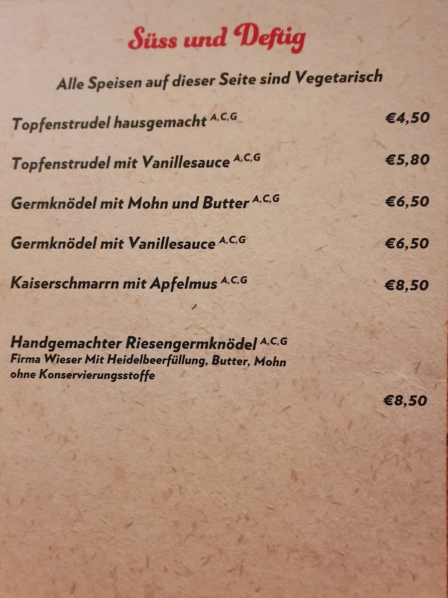 Speisekarte photo 5