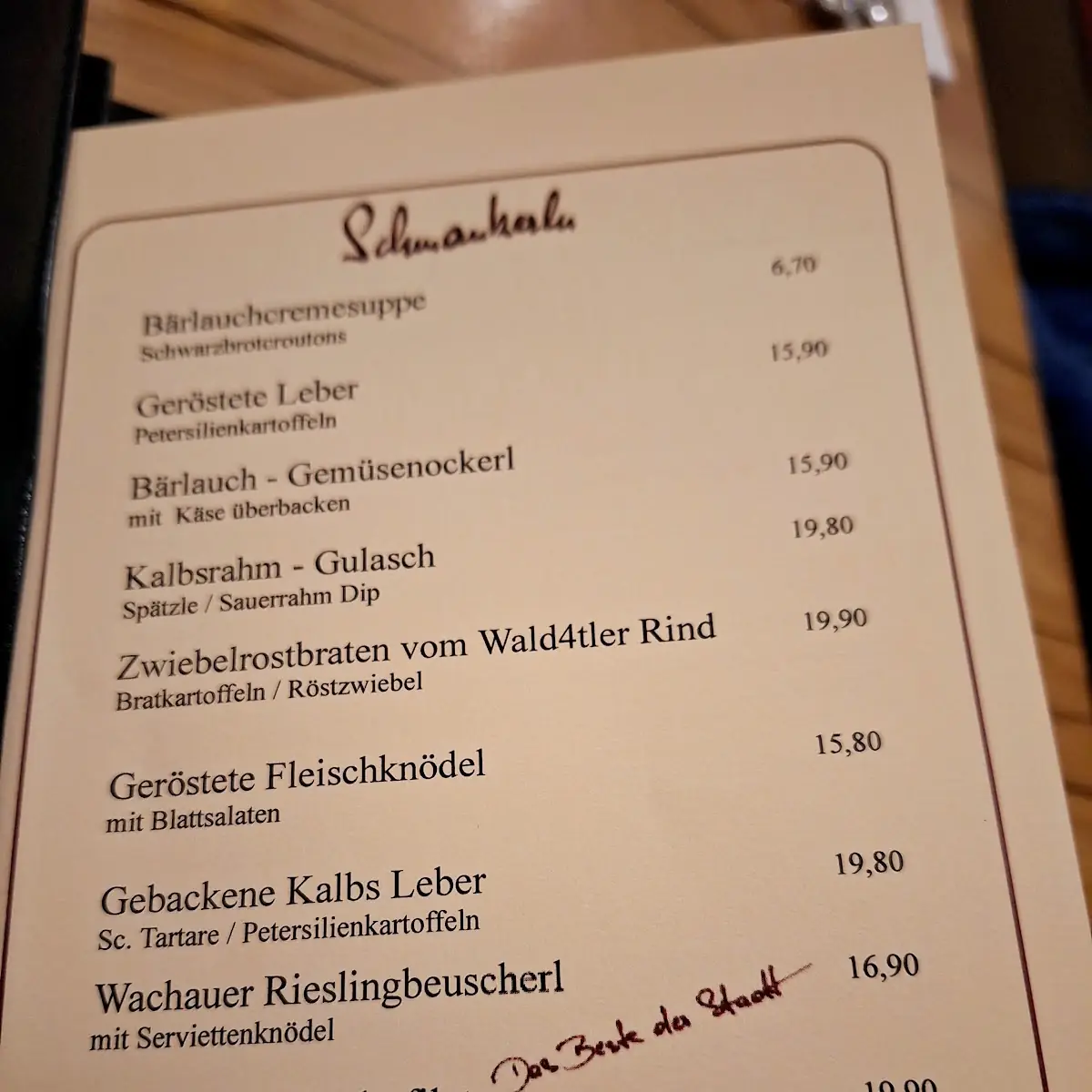 Speisekarte photo 1