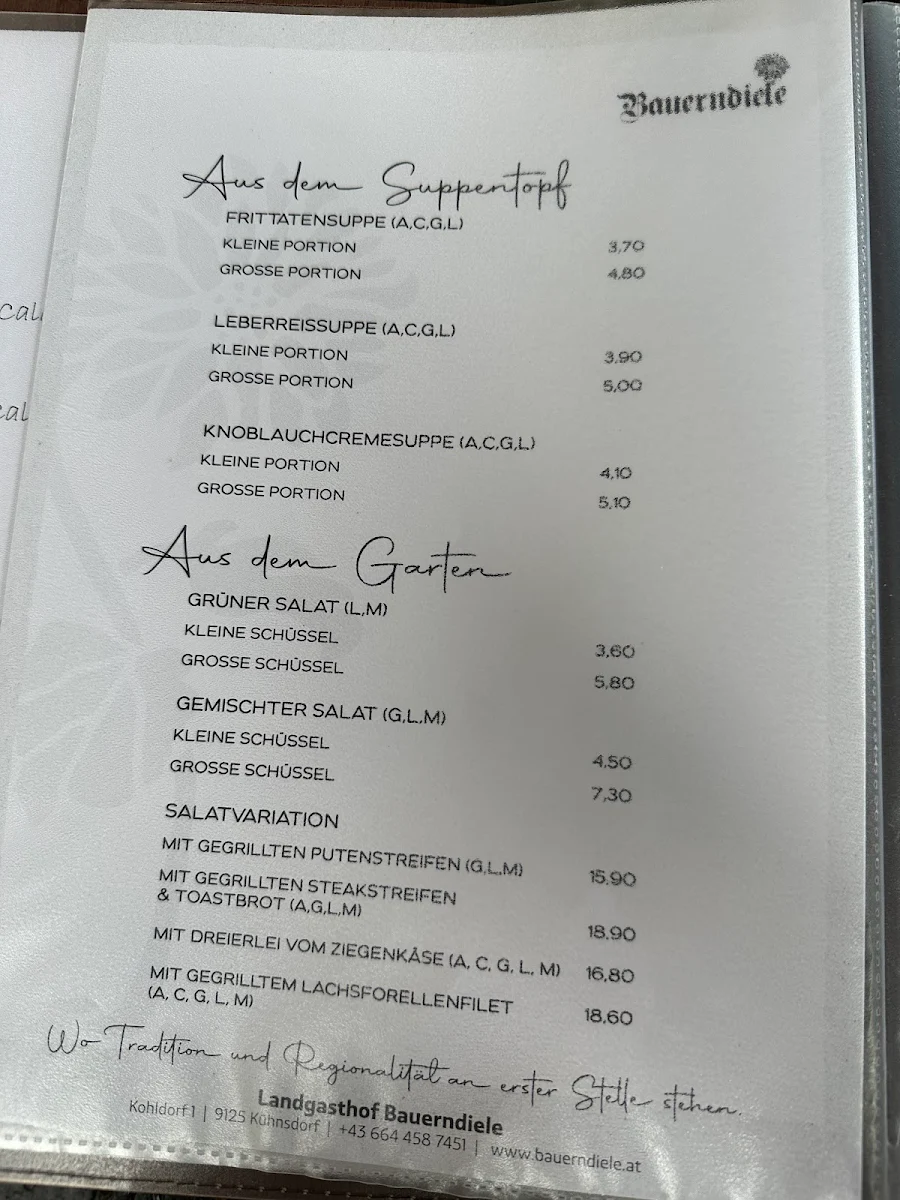 Speisekarte photo 9