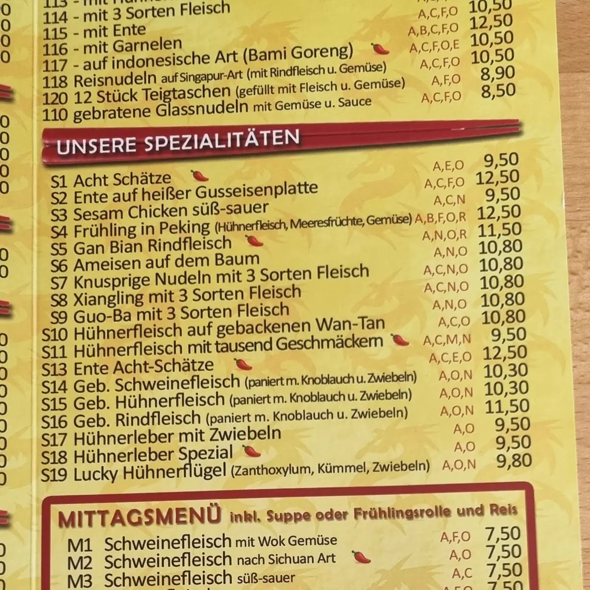 Speisekarte photo 2