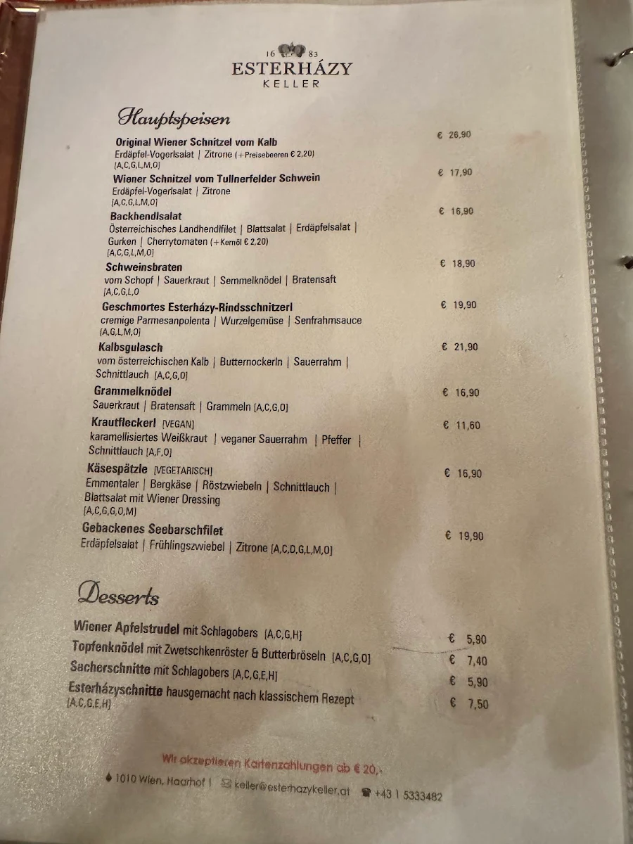 Speisekarte photo 1