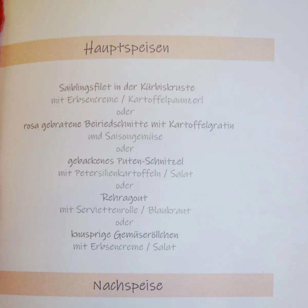 Speisekarte photo 1