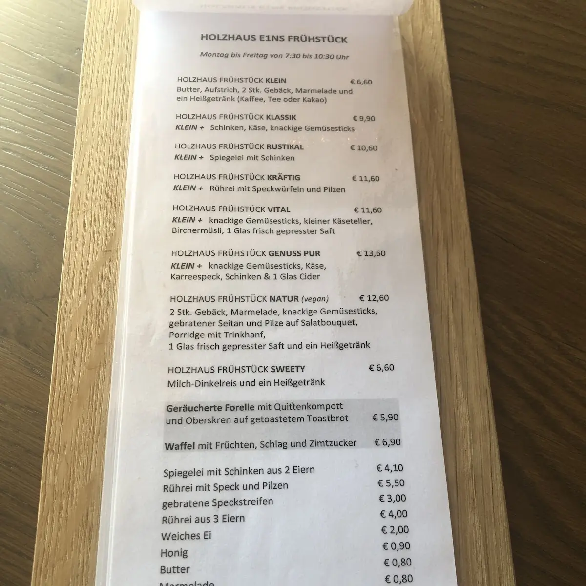 Speisekarte photo 2