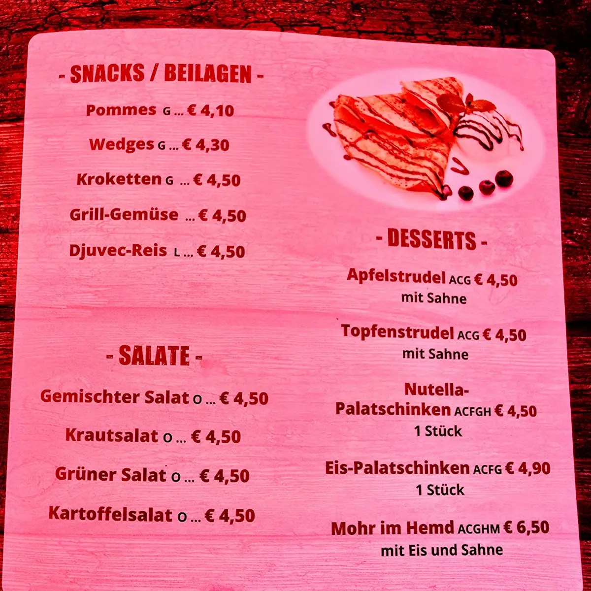 Speisekarte photo 4