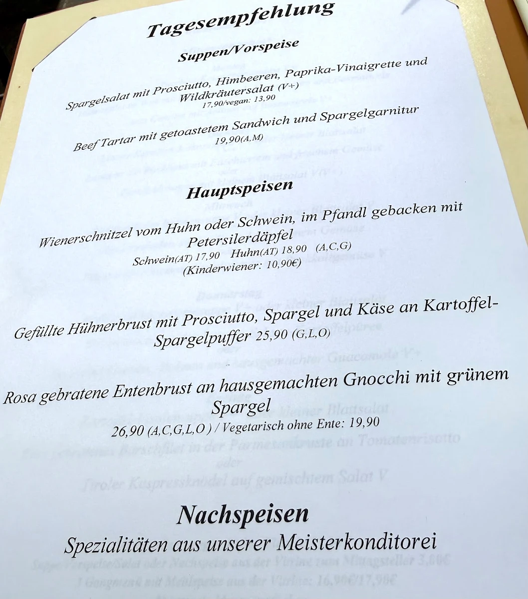 Speisekarte photo 1