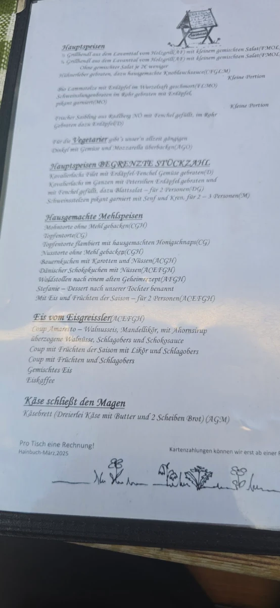 Speisekarte photo 2
