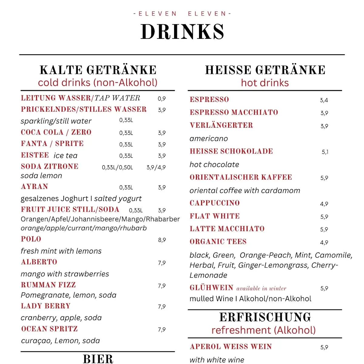 Speisekarte photo 5