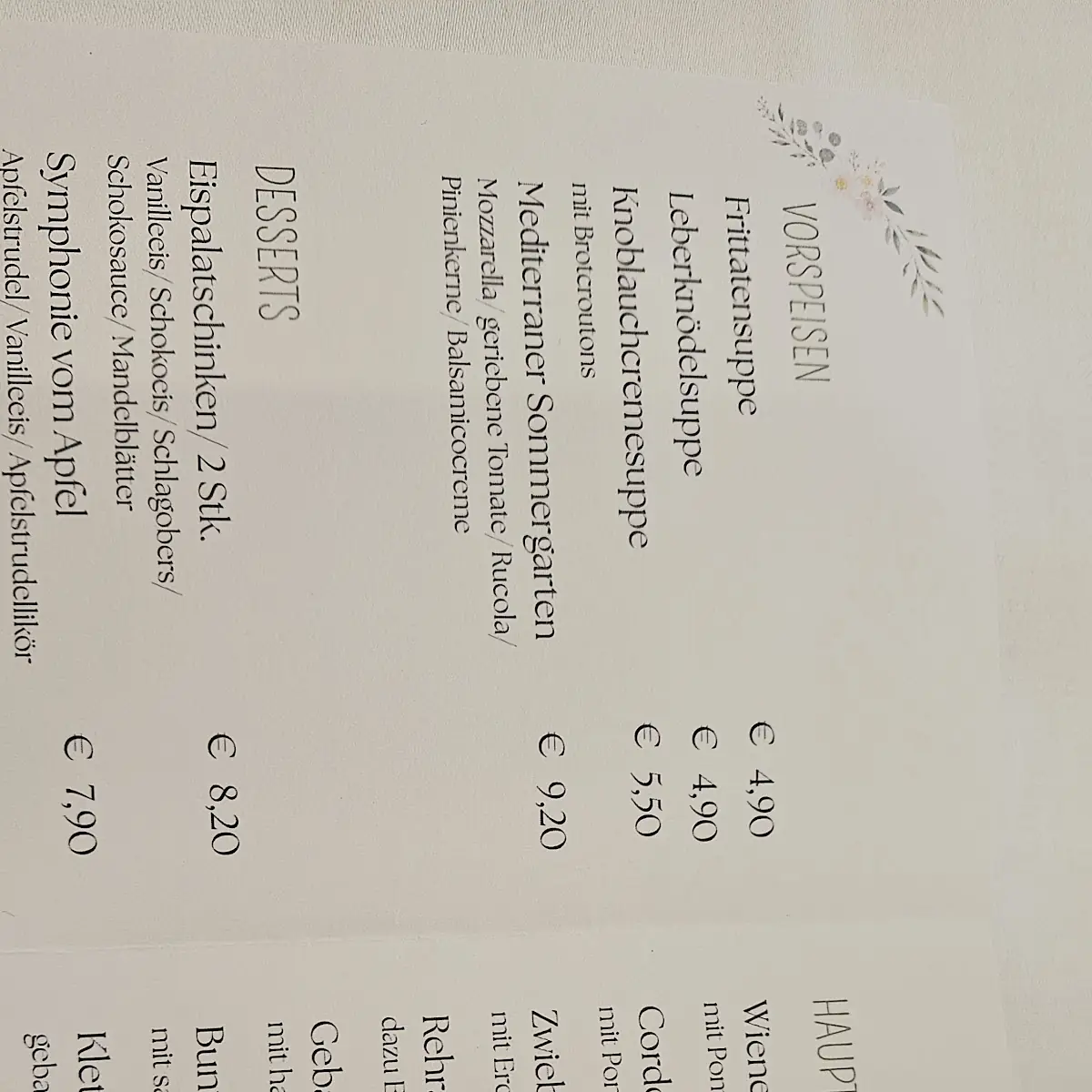 Speisekarte photo 3
