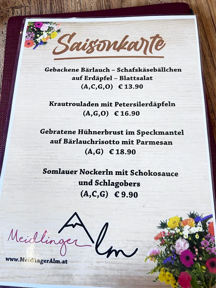 Speisekarte photo 2