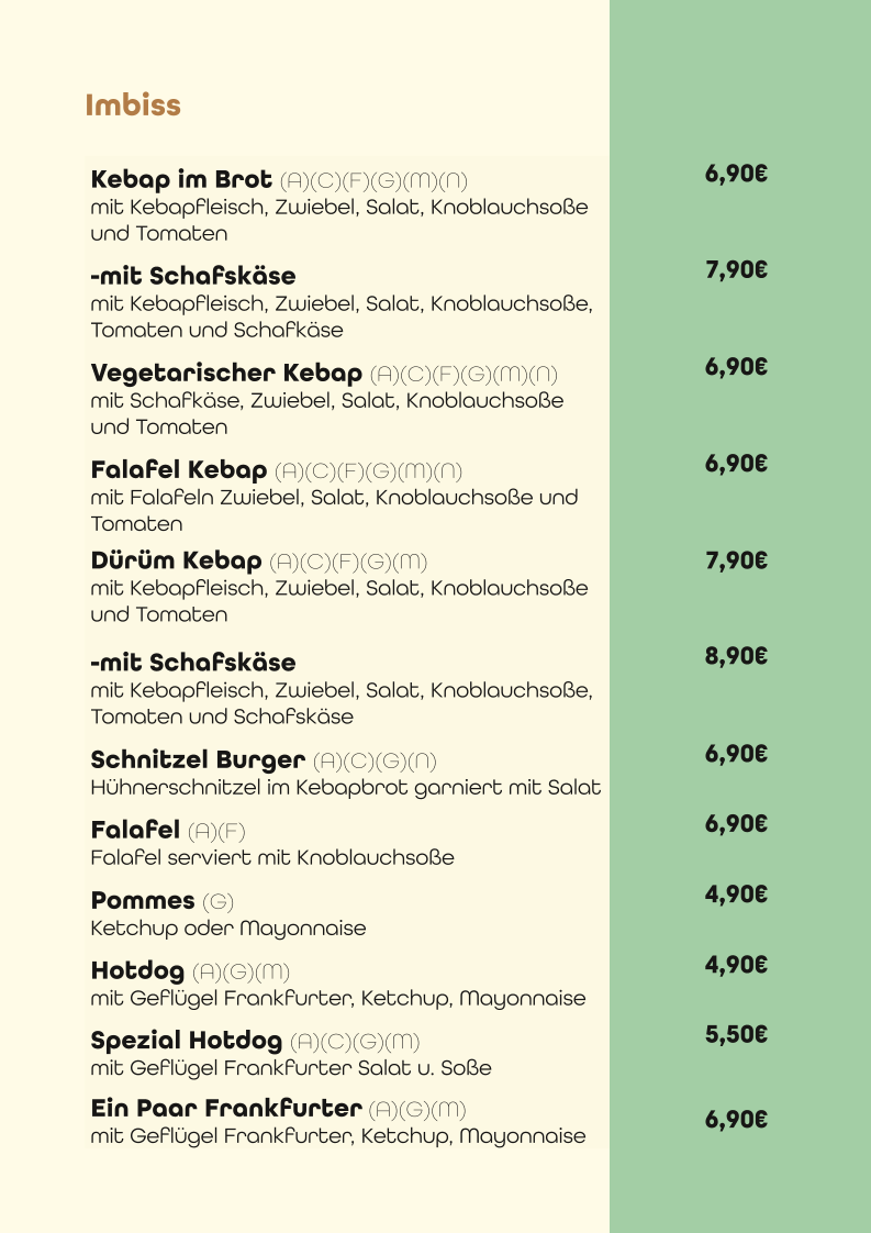 Speisekarte photo 1