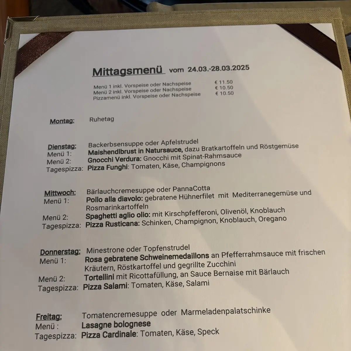Speisekarte photo 1