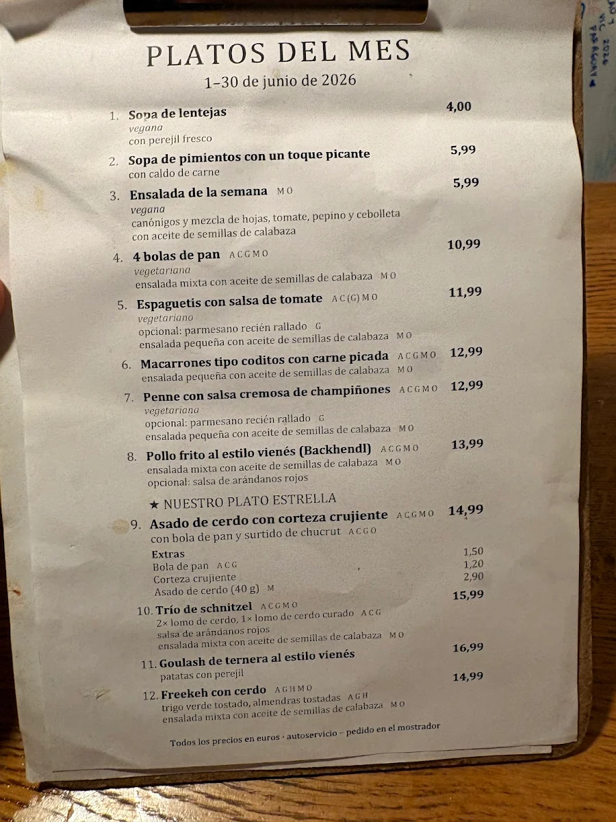 Speisekarte photo 2