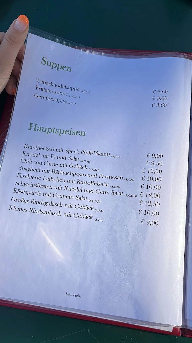 Speisekarte photo 3