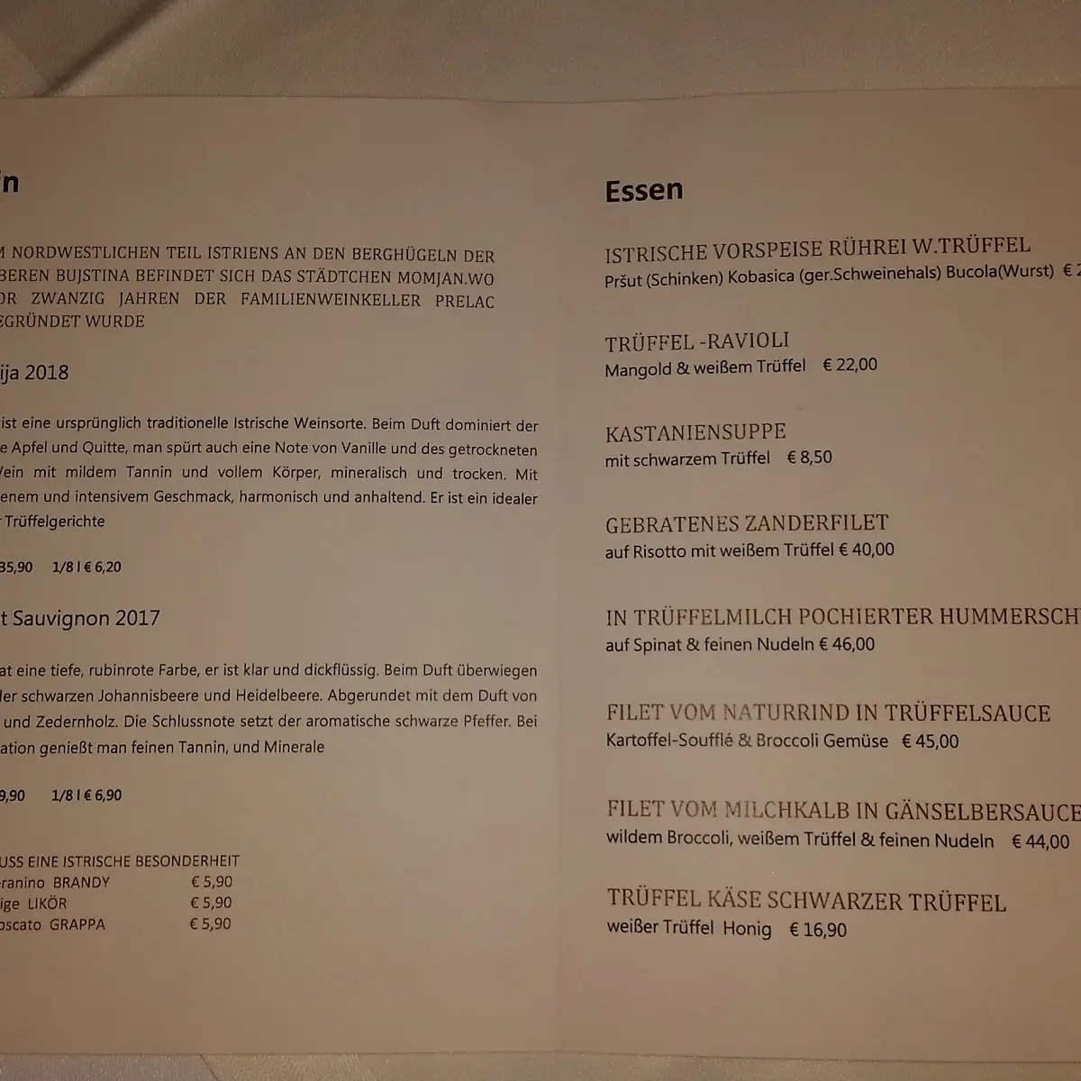 Speisekarte photo 5