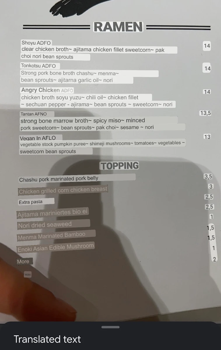 Speisekarte photo 1