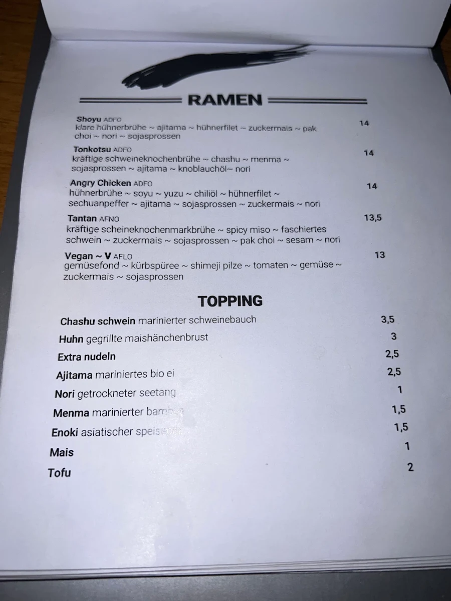 Speisekarte photo 2