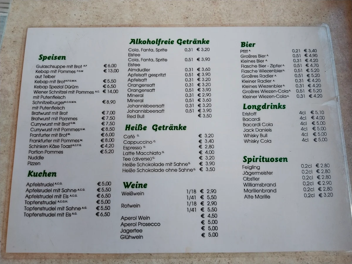 Speisekarte photo 1