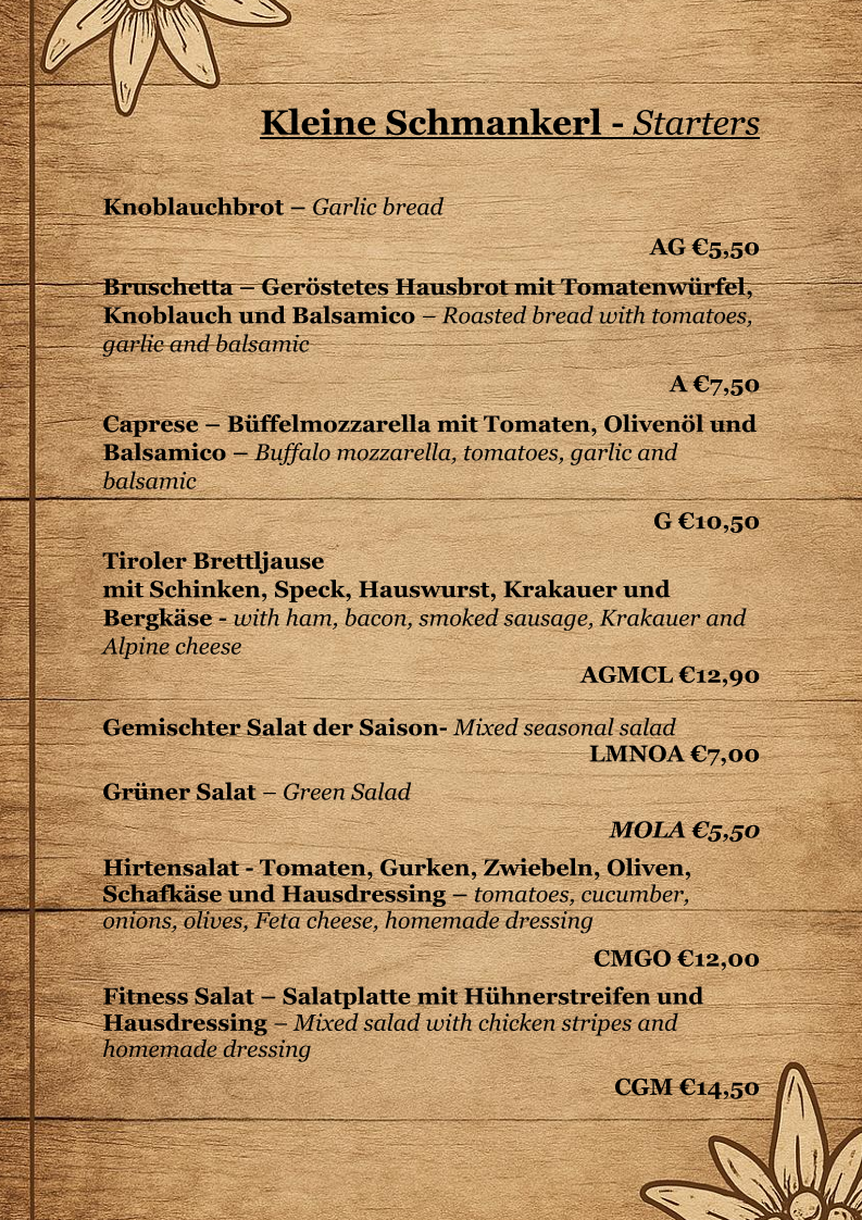 Speisekarte photo 1