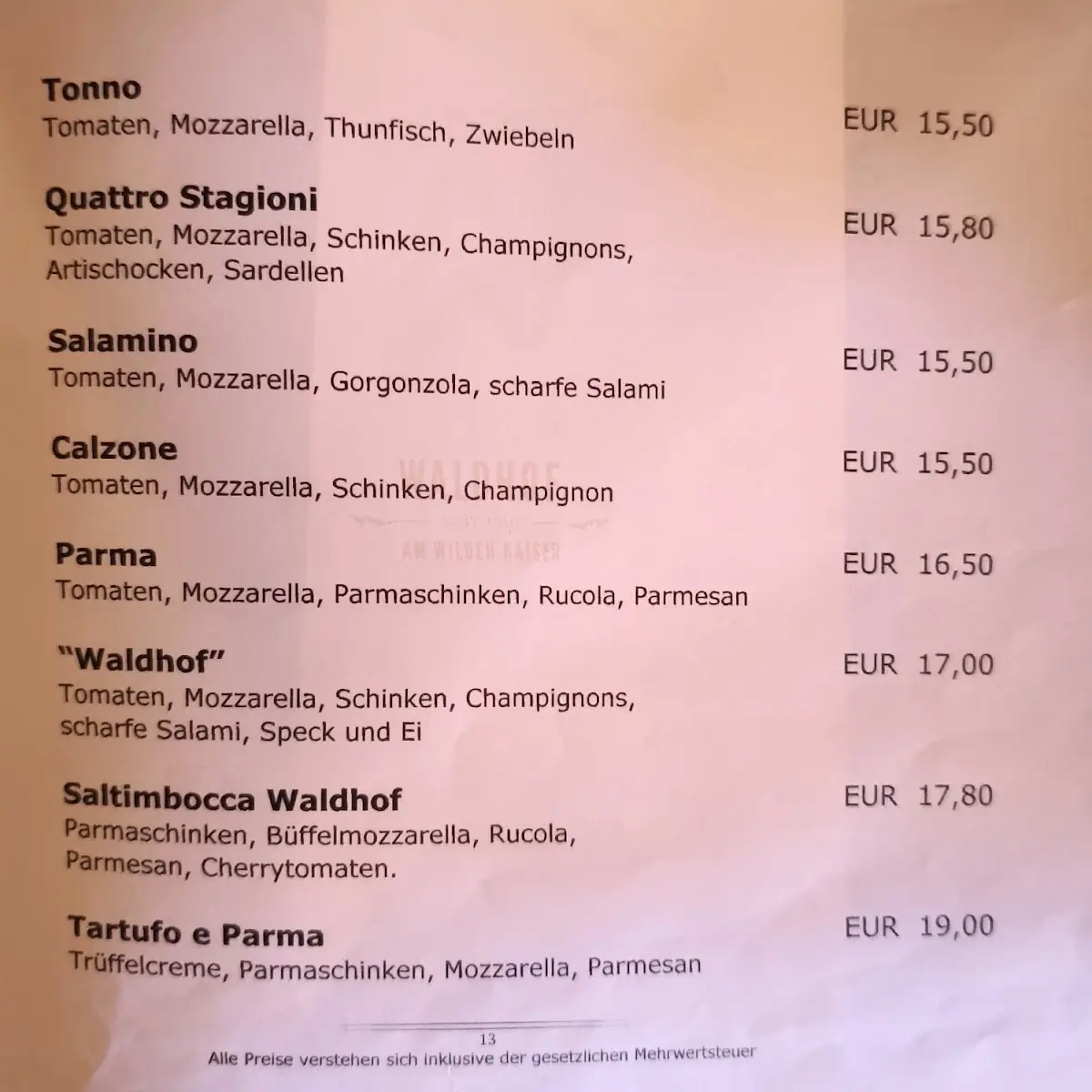 Speisekarte photo 1
