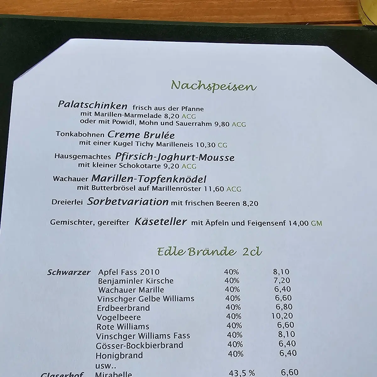 Speisekarte photo 4