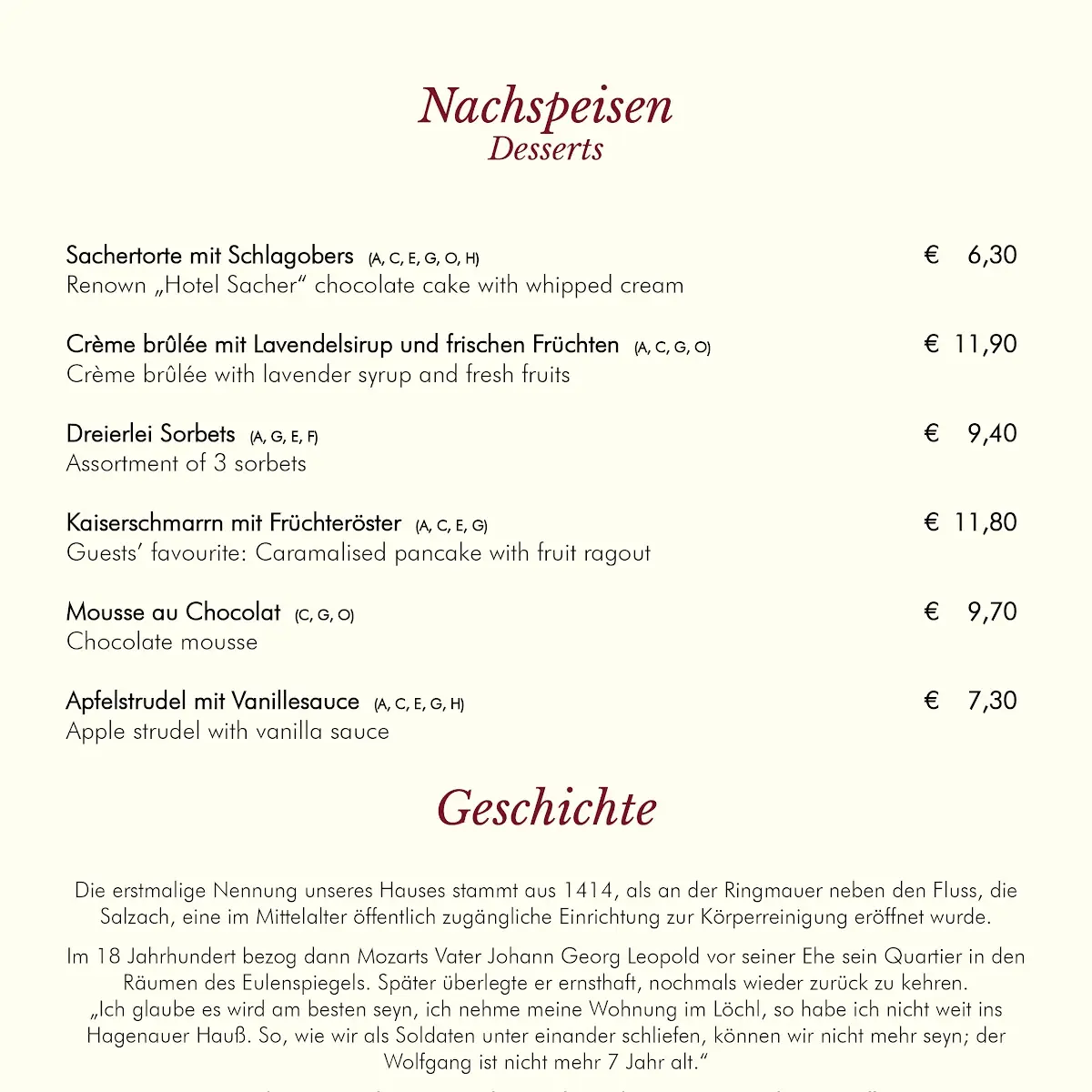 Speisekarte photo 3