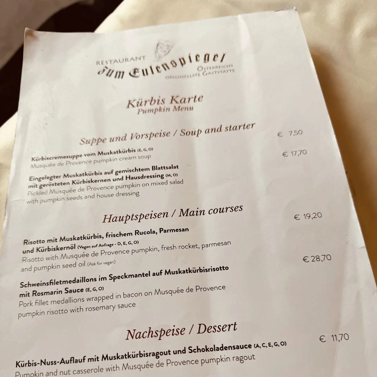 Speisekarte photo 6