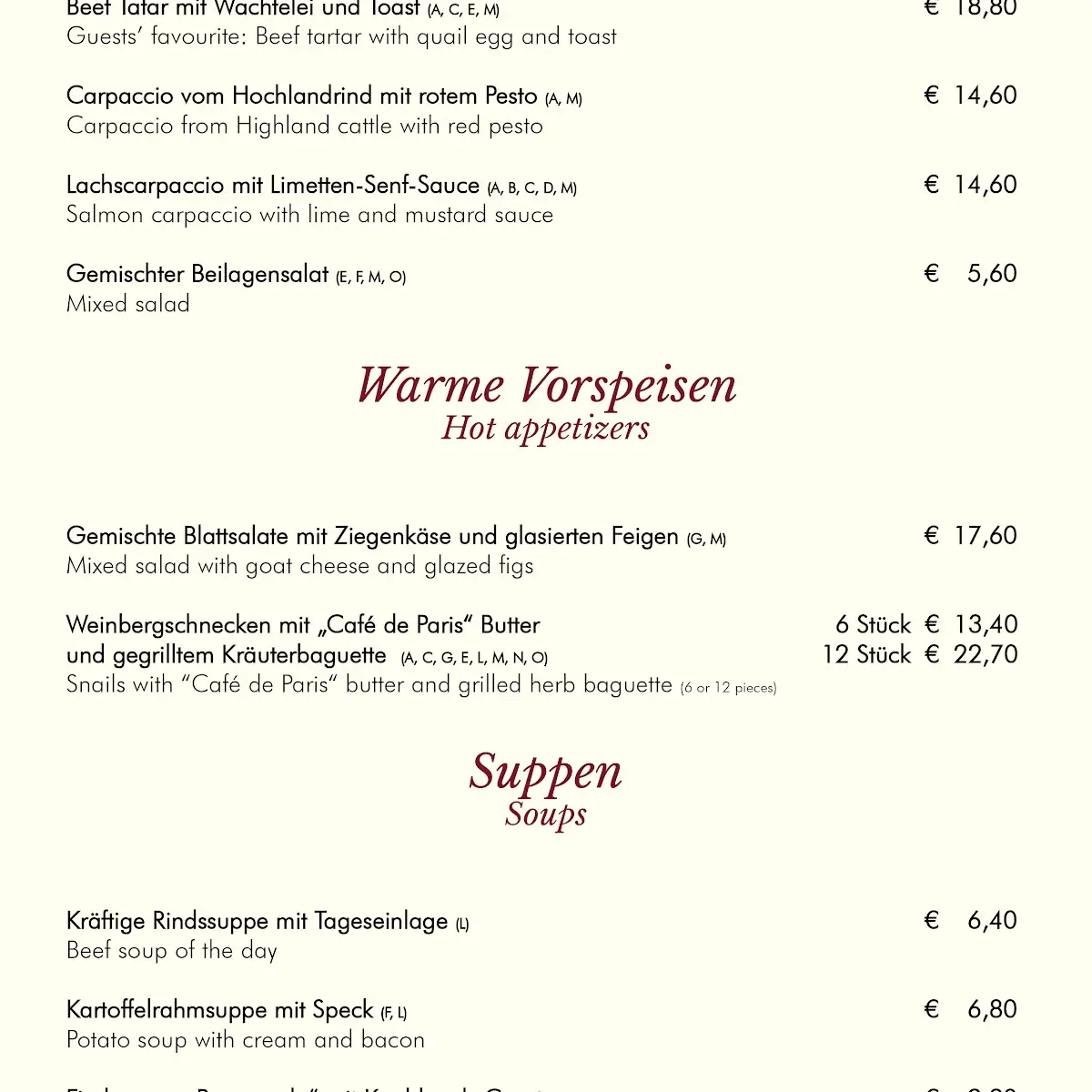 Speisekarte photo 7