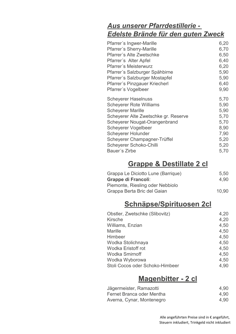 Speisekarte photo 5