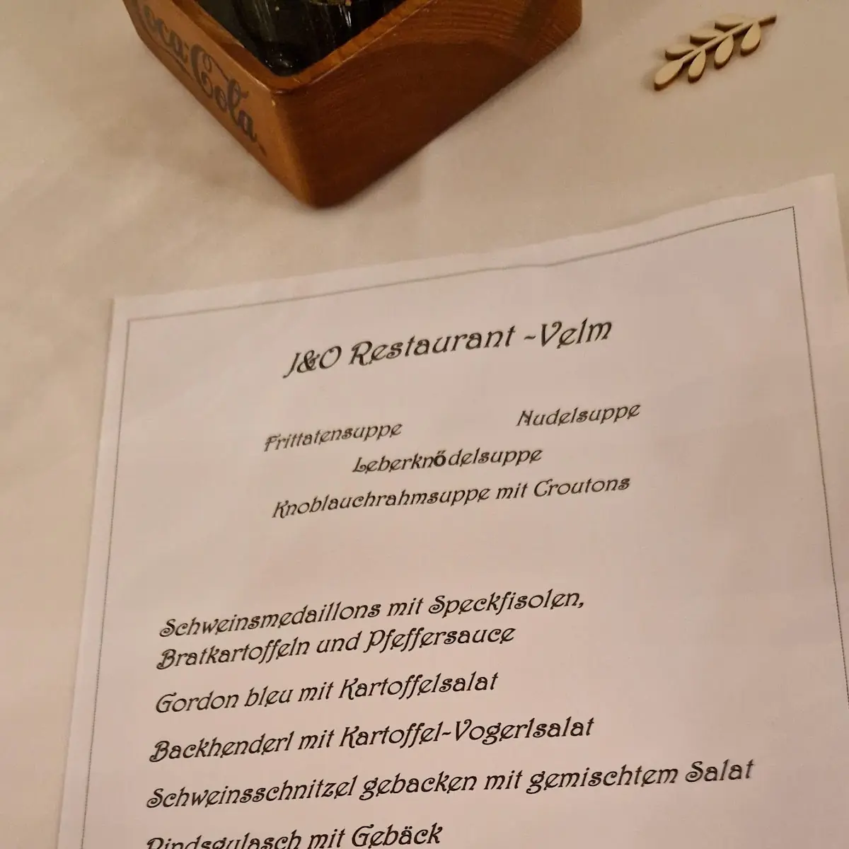 Speisekarte photo 2
