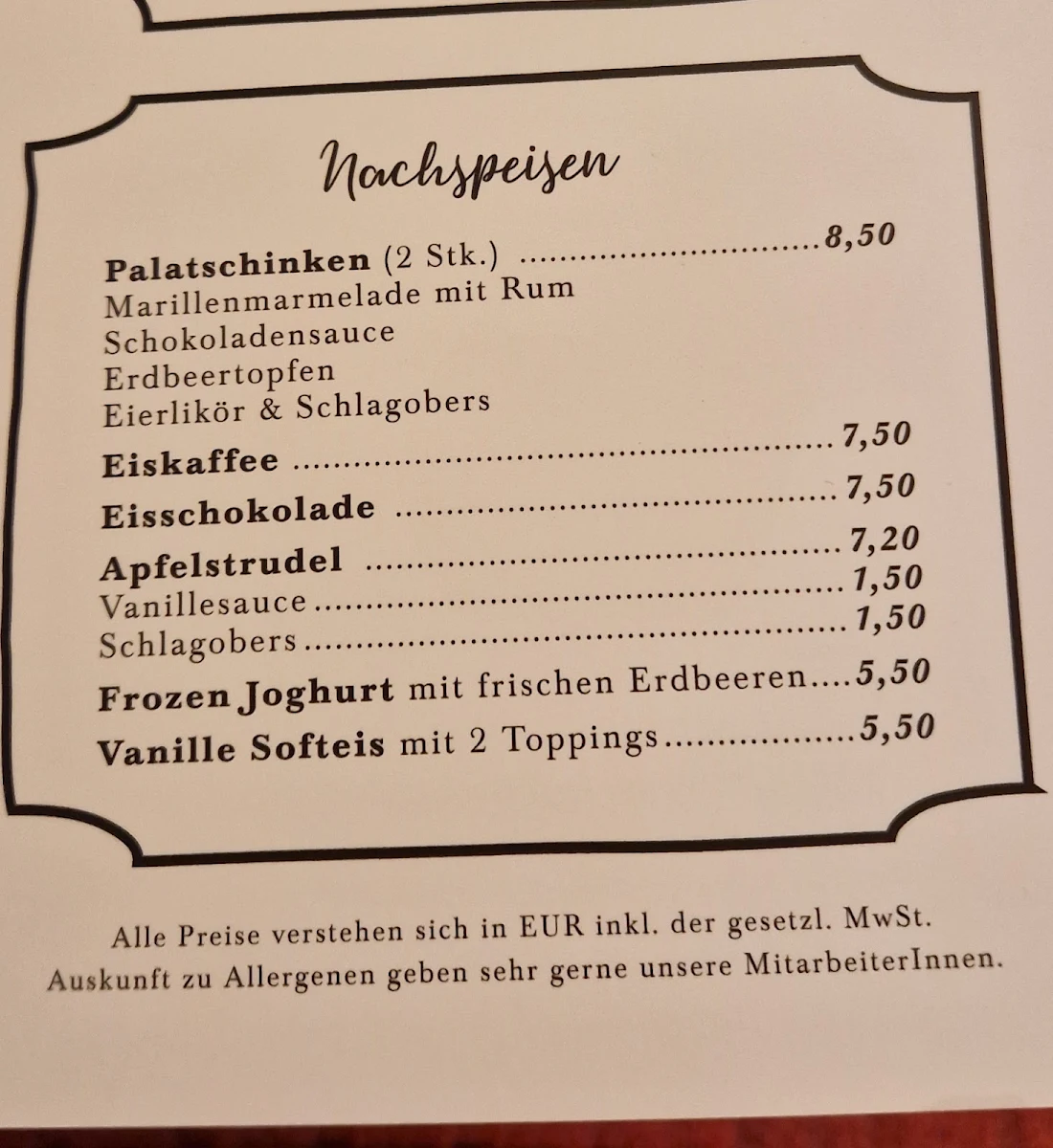 Speisekarte photo 4