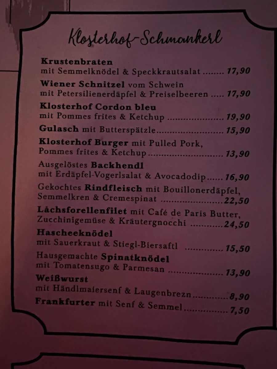 Speisekarte photo 5