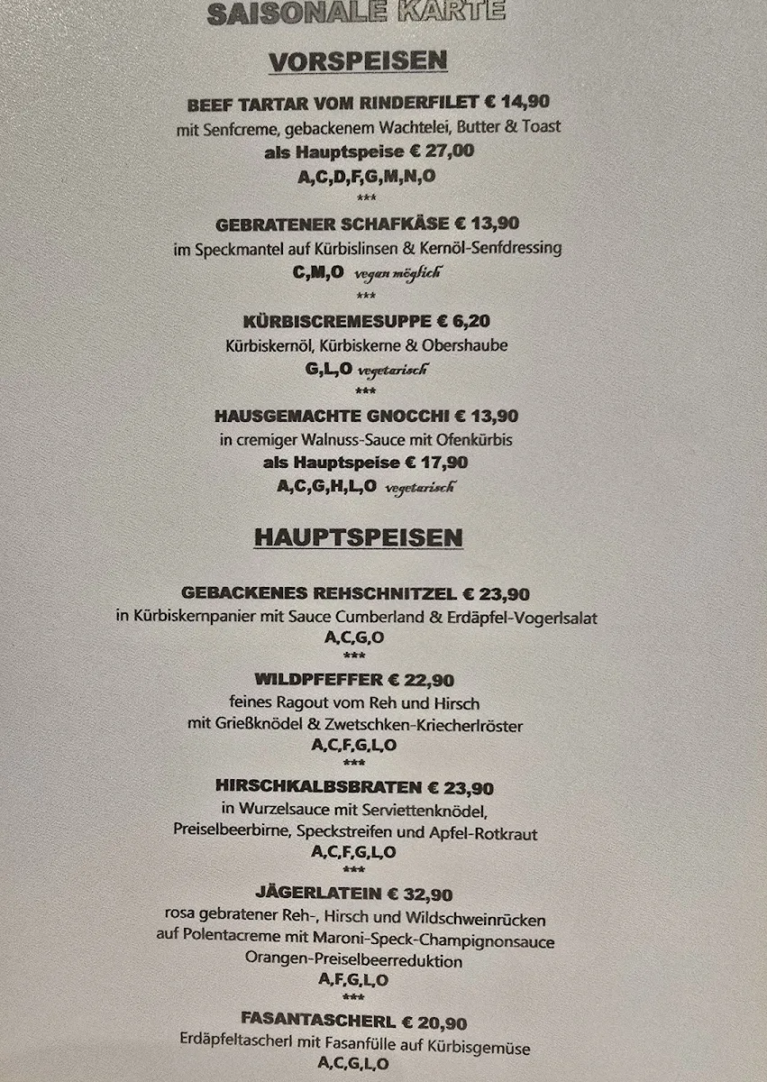 Speisekarte photo 1