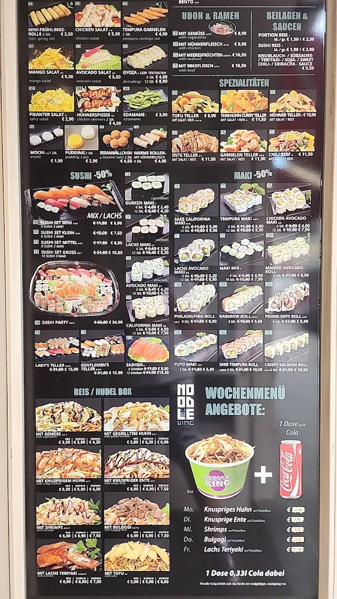 Speisekarte, Noodle King