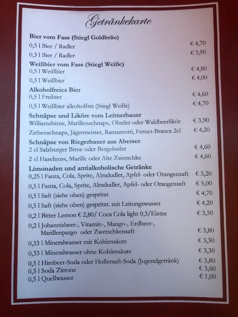 Speisekarte photo 5