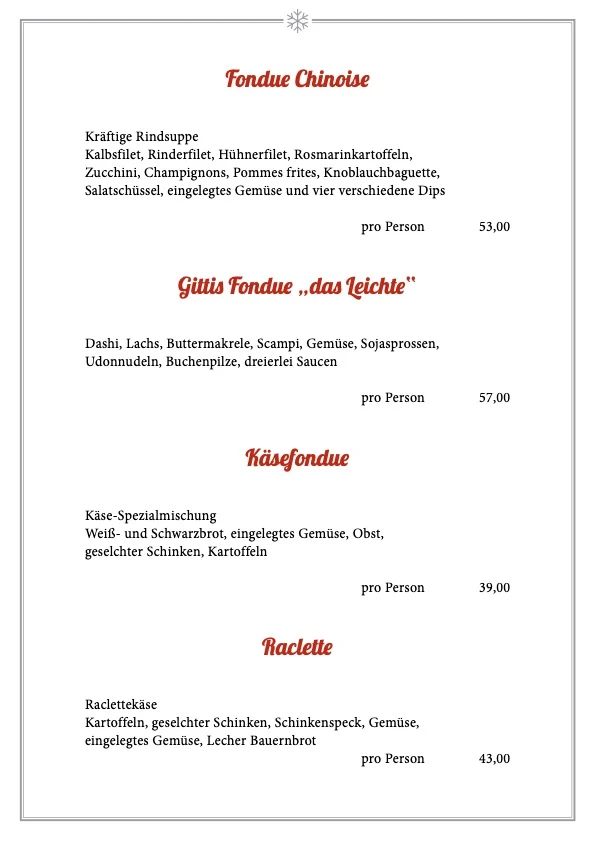 Speisekarte photo 3