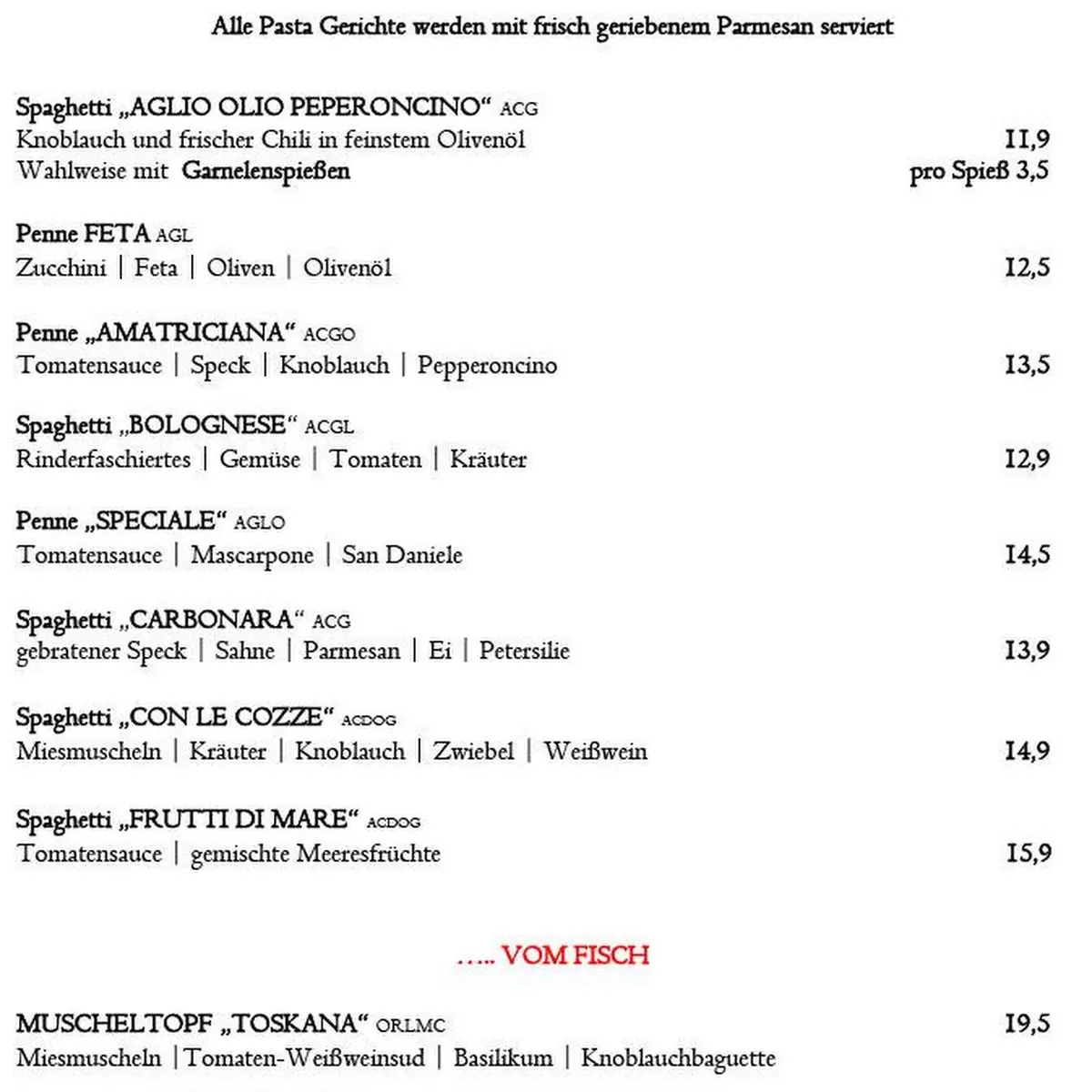 Speisekarte photo 5