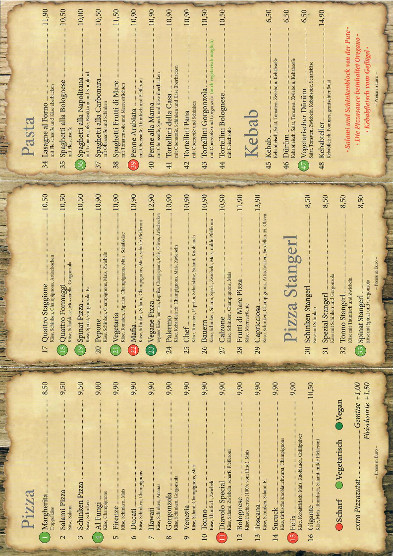 Speisekarte photo 1