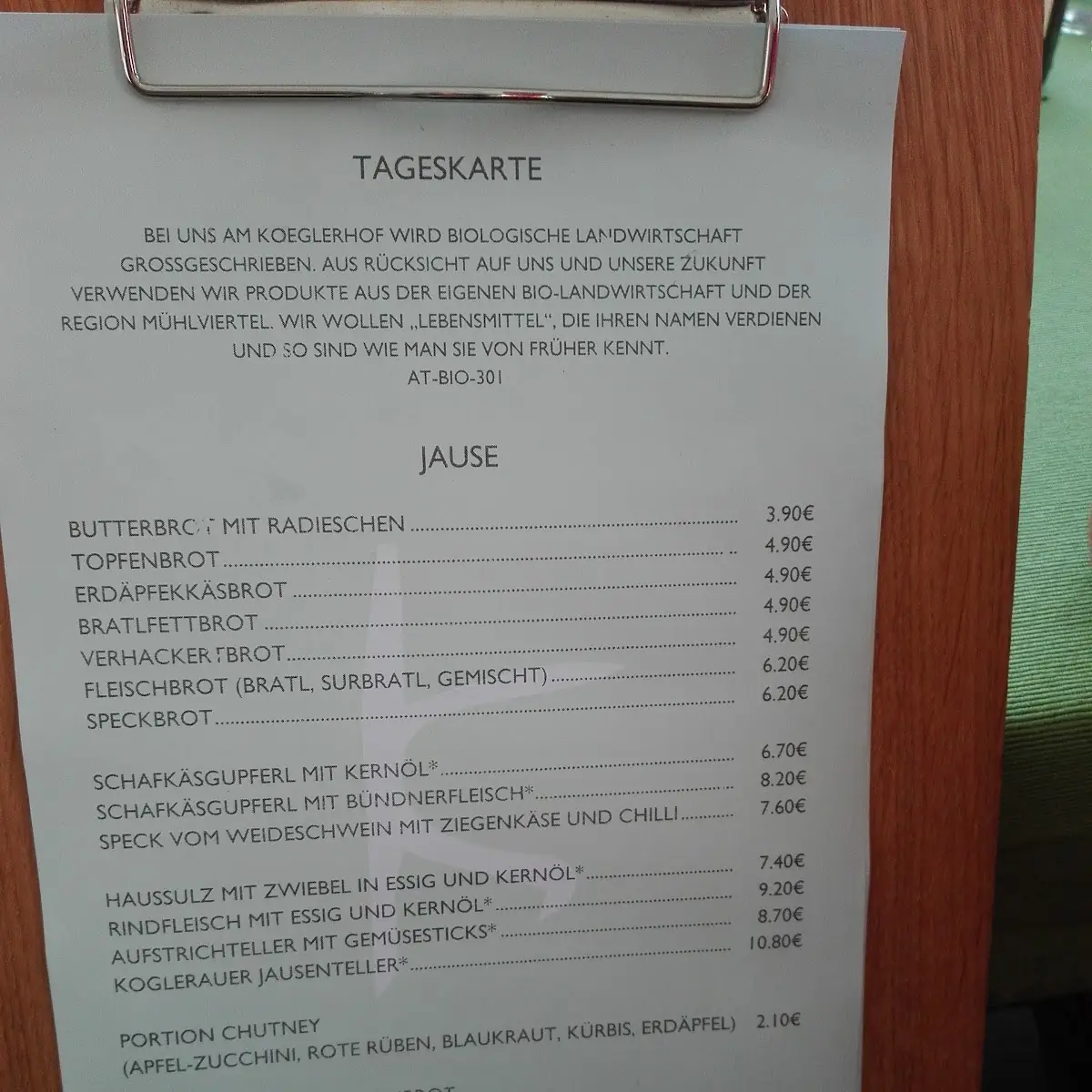Speisekarte photo 4
