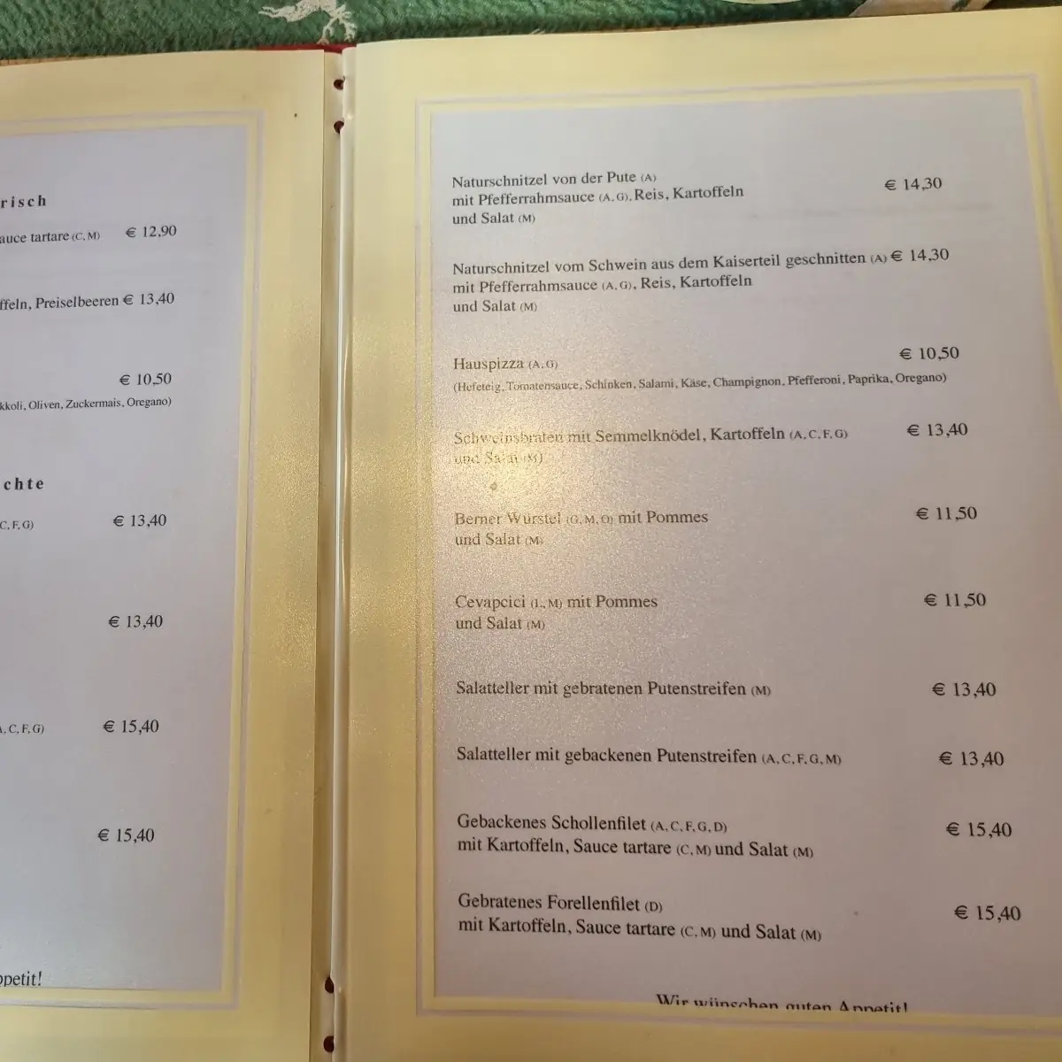 Speisekarte photo 1